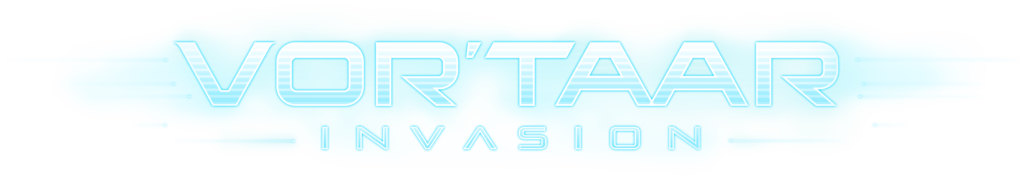 VorTaar Logo in Scifi Neon